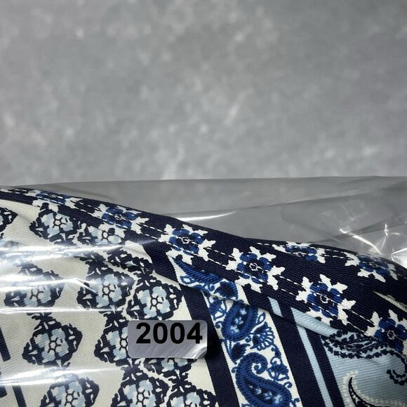 Tommy Bahama Swim Dress Size Medium Blue/White Paisley Terrace Over-the-Shoulder - Picture 12 of 12